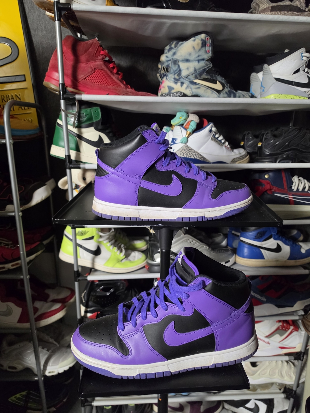 🔥 Nike Dunk Hi Purple Black High-Top Athletic Sneakers Men Size 11.5